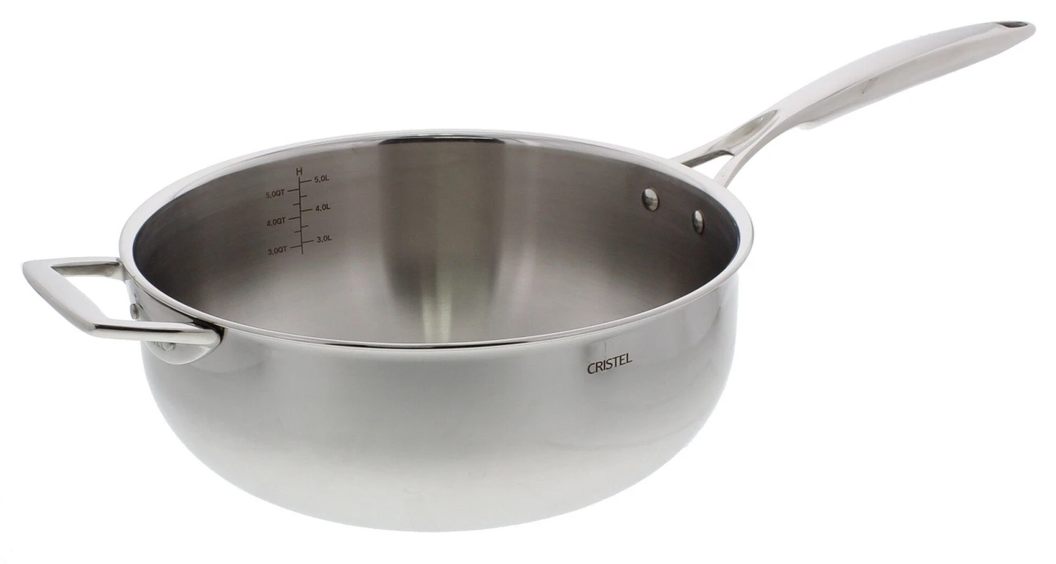 Cristel Castel'Pro Multiply Sauspan ø 28 Cm Rvs 1 Cristel Castel'Pro Multiply Sauspan ø 28 Cm Rvs