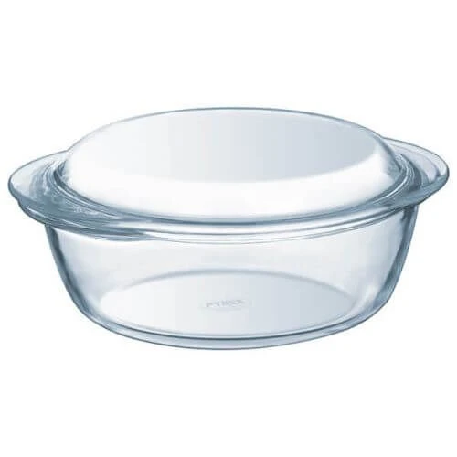 Pyrex Ronde Ovenschaal Met Deksel 3 Liter Glas 1 Pyrex Ronde Ovenschaal Met Deksel 3 Liter Glas