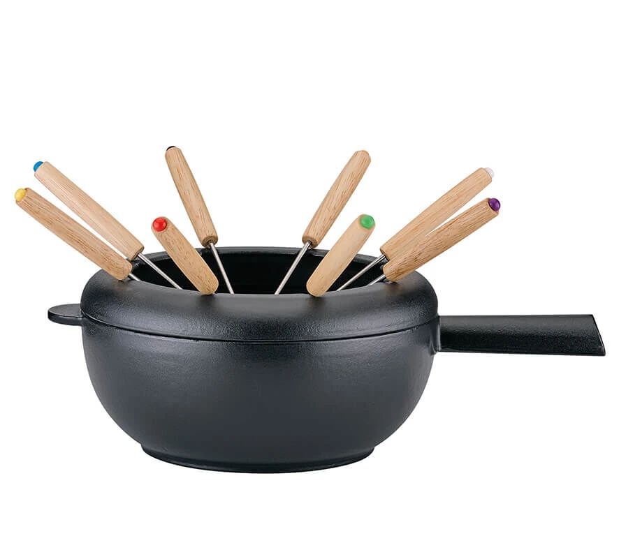 Spring Saas Fee Kaasfonduepan Zonder Rechaud ø 20 Cm 8-persoons Gietijzer Mat Zwart 1 Spring Saas Fee Kaasfonduepan Zonder Rechaud ø 20 Cm 8-persoons Gietijzer Mat Zwart