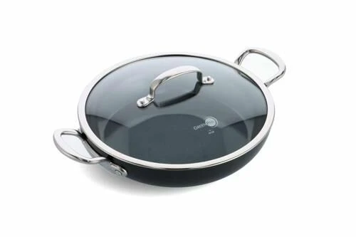 Greenpan Barcelona Pro Sauteerpan Met Keramische Laag En Glasdeksel ø 30 Cm 1 Greenpan Barcelona Pro Sauteerpan Met Keramische Laag En Glasdeksel ø 30 Cm