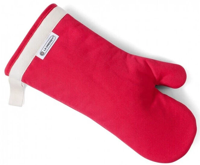 Le Creuset Ovenwant 35 X 18 Cm Katoen Kersrood 1 Le Creuset Ovenwant 35 X 18 Cm Katoen Kersrood
