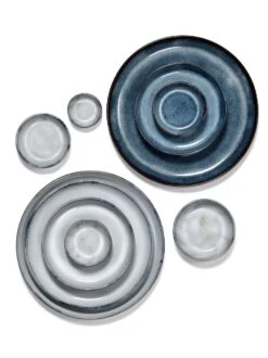 Serax Pure Kommenset Met Deksel ø 14 Cm H 15 Cm Keramiek Dark Blue Glazed 3-delig -Beste Keukenproducten Winkel b5120406s2 m2 2 16