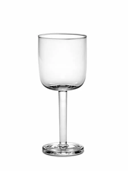 Serax Base Witte Wijnglas Recht 270 Ml ø 7,2 Cm H 17 Cm Glas