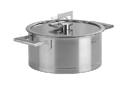 Cristel Strate Kookpan Met Glazen Deksel ø 24 Cm Rvs 2 Cristel Strate Kookpan Met Glazen Deksel ø 24 Cm Rvs - Afbeelding 2