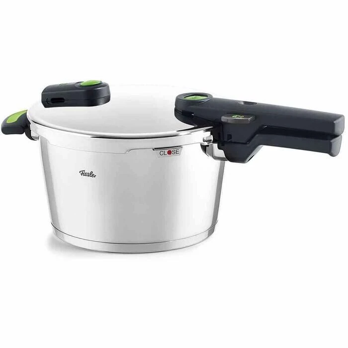 Fissler Vitaquick Green Snelkookpan Met Inzet 4,5 Liter 1 Fissler Vitaquick Green Snelkookpan Met Inzet 4,5 Liter