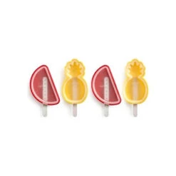 Lekue Lékué Fun & Sun Ijsvorm Watermeloen Ananas Silicone Rood 4 Stuks