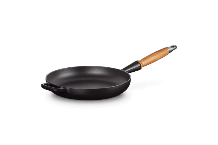 Le Creuset Koekenpan Rond Met Open Greep ø 24 Cm Gietijzer Zwart