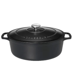 Chasseur Braadpan Ovaal 5 Liter ø 29 Cm Gietijzer Mat Zwart