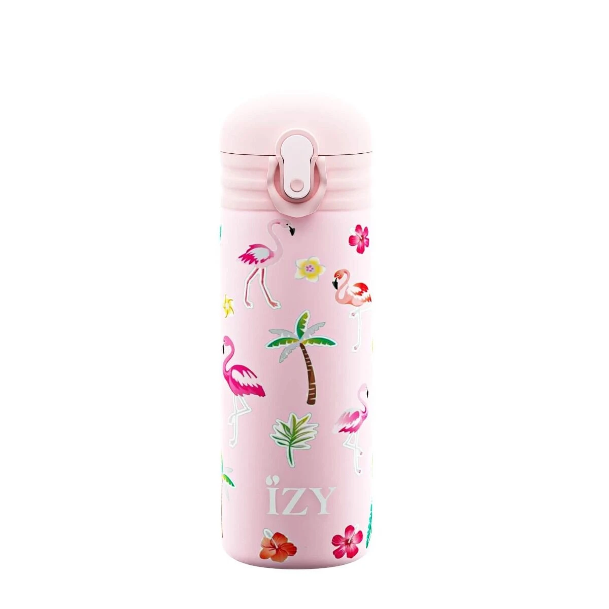 IZY Kids Drinkfles 350 Ml Pink Flamingo Rvs 3 IZY Kids Drinkfles 350 Ml Pink Flamingo Rvs - Afbeelding 3