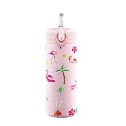 IZY Kids Drinkfles 350 Ml Pink Flamingo Rvs 11 IZY Kids Drinkfles 350 Ml Pink Flamingo Rvs -Beste Keukenproducten Winkel pink flamingo 350ml kids bottle v3