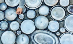 Serax Pure Kommenset Met Deksel ø 14 Cm H 15 Cm Keramiek Dark Blue Glazed 3-delig -Beste Keukenproducten Winkel pure 2020 1 990x600 15