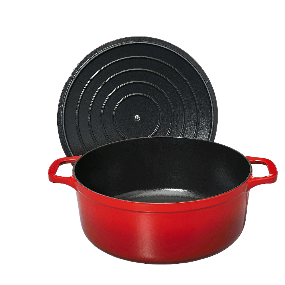 Chasseur Braadpan 8,8 Liter ø 32 Cm Gietijzer Rood 2 Chasseur Braadpan 8,8 Liter ø 32 Cm Gietijzer Rood - Afbeelding 2