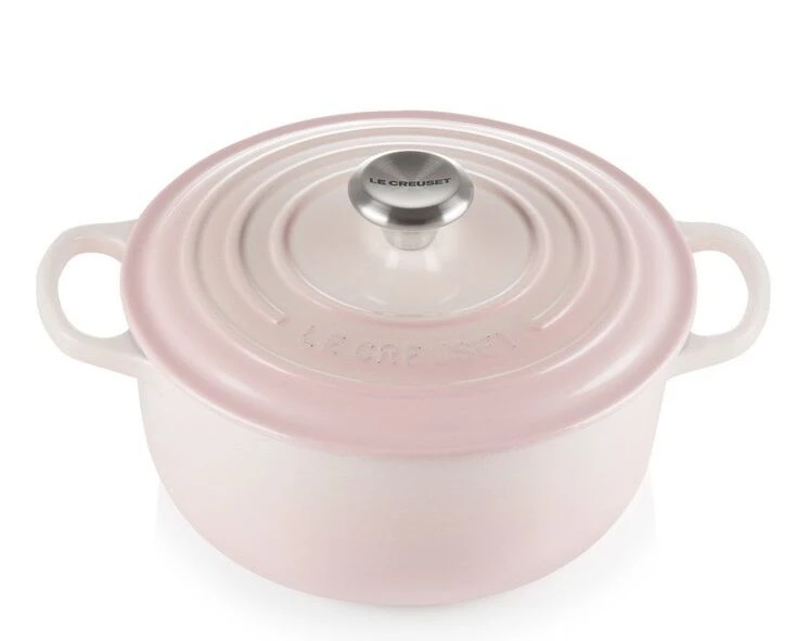 Le Creuset Signature Braadpan 4,2 Liter ø 24 Cm Gietijzer Shell Pink 3 Le Creuset Signature Braadpan 4,2 Liter ø 24 Cm Gietijzer Shell Pink - Afbeelding 3