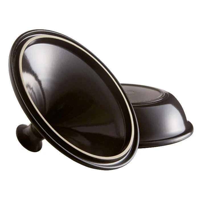 Emile Henry Tajine ø 32 Cm Aardewerk Zwart 2 Emile Henry Tajine ø 32 Cm Aardewerk Zwart - Afbeelding 2
