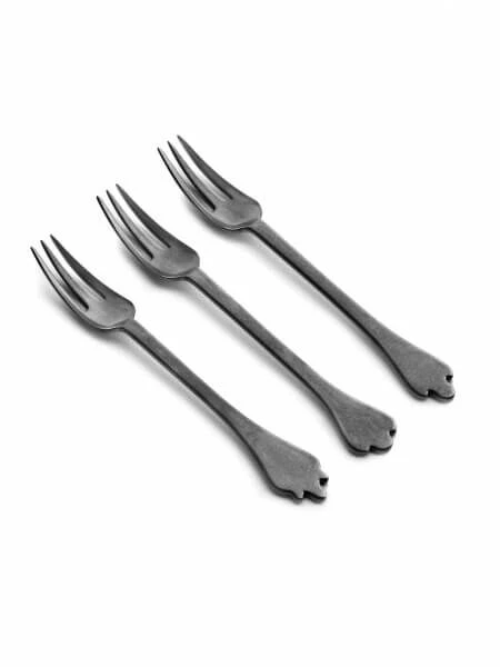 Serax Merci Mix 1-2-3 Tafelvork Antraciet Stone Wash 3 Stuks 1 Serax Merci Mix 1-2-3 Tafelvork Antraciet Stone Wash 3 Stuks