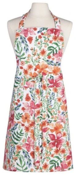 Now Designs Botanica Schort 85 X 70 Cm Katoen Rood