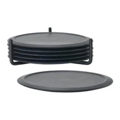 Zone Denmark Singles Onderzetters ø 10 Cm Silicone Zwart 6 Stuks